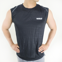 해결사기획 헬스나시 머슬핏 스포츠 기능성 남자 민소매