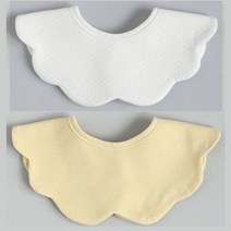 바니블라썸 아기 턱받이 침받이 (사계절용 여름용) 빅롤링세트 (2P), 7.화이트밤부+노랑버터