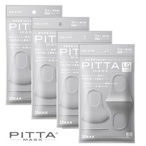 피타마스크 라이트그레이 4팩 기획세트 3종 숨쉬기편한 패션 황사 미세먼지 마스크, 화이트스몰