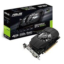 Asus NVIDIA GeForce GTX 1050 PH-GTX1050TI-4G 4GB GDDR5 128비트 메모리 HDMIDPDVI PCI Express 3 그래픽 카드 - 블랙