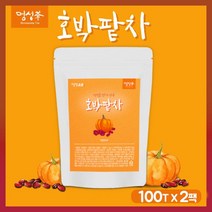 호박팥차 티백 여우차 국내산 호박 팥 우엉 건호박 차 호박물 호박수 호박티 여우티 식후 건강차 100t 대용량, 2Ea, 150g
