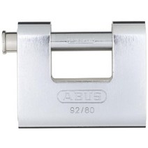 ABUS 92 80 KD 강철 재킷 모노 블록이 있는 전천후 솔리드 황동 키가 다른 자물쇠, 비슷한 키