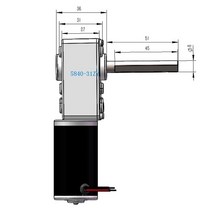 웜기어 감속기 모터 높은 토크 DC 12V 24 볼트 전기 웜 기어 모터, 08 470rpm_01 12V