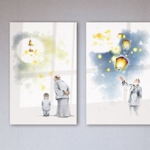 기타 바보사랑[꾸밈]아크릴액자_수묵화불교세로대형, 2.동자승