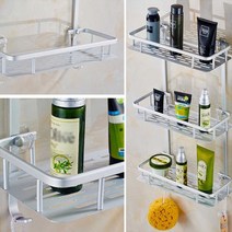 인테리어 욕실정리대 흡착식 작은 선반인테리어 벽면 벽면선반 간편 선반 예쁜선반 코너선반 선물 벽걸이선반 욕실 틉새 설치 선반수납장 W4BB203 외 5가지 옵션, 수납2단선반 A10