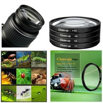 카메라렌즈필터 호환 58mm 필터 키트 EOS 4000D 1500D 90D 77D 80D 760D 18-55mm 렌즈