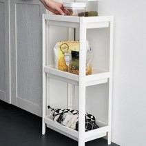 자투리 공간활용 미니멈 3단 화이트선반 내구성 자취생