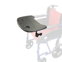 [식사・독서에 ]휠체어용 테이블[간이 설치], 1개, 블랙