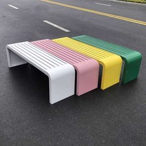 컬러벤치 평벤치 근린공원 야외 테라스 의자 공원벤치, 크기색상 주문제작가능 문의바랍니다.