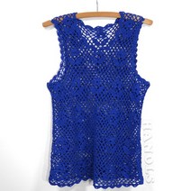 리네아 코튼 레이스 뜨개실 면사 면 모자실 가방, 611하늘색