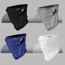 1+1스포츠 자외선 차단 마스크 얼굴 햇빛 가리개 자전거 골프 쿨 냉감 귀걸이 마스크 목가리개 2개, 백색2개