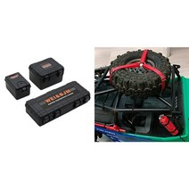 RC 자동차 트랙 사스에 대한 3PCS 플라스틱 Rc를 차 스토리지 박스 장식 도구 및 3PCS RC 크롤러 예비 타이어 휠 미끄럼 방지 벨트, 하나, 블랙 & 레드