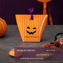 포장 봉지 포장 상자 작은 선물 봉지 호박 유령 휴대용 간식 선물 상자, #2사다리상자오렌지호박(10개)리본, 그림 그림