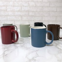 깔끔하고 모던한 도자기 머그컵 컬러 머그잔 350ml 500ml, 500ml 레드