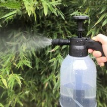 수동 압축 분무기 2L 화분 화초 물주기 물 세차 청소 투명 케이스
