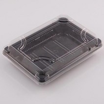 JE-200 검정초밥용기세트 생분해성PLA재질, 1박스(300개)