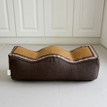 다리 베개 경추 거북목 허리 배게 통증 완화 엘리베이터 제공 쿠션 출산 리프트 탈착식 무릎 55x17x17cm, B-brown