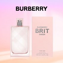 버버리 브릿 쉬어 EDT, 브릿 쉬어 EDT 100ml, 100ml, 1개