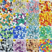 연아트 타일공예 미니 타일조각 100g 삼각 사각 만들기재료 유리 컵받침대 모자이크 티포터, 21_타일조각 21호