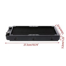 80120240360mm 알루미늄 컴퓨터 라디에이터 물 쿨러 냉각 cpu gpu vga ram 방열판 교환기 액체 냉각기, 240mm