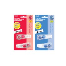 플러스 화이퍼 수정테이프 본품 리필, 1개, WH-605(블루)_리필2P