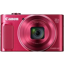 캐논 컴팩트 디지털 카메라 파워샷 sx620 hs 블랙 25배 광학 줌 pssx620hs (bk), 레드