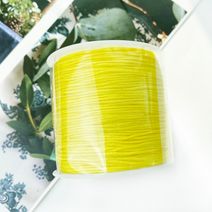 헤세드 대용량) 0.8mm 나일론 매듭끈 비즈끈(약90m), 옐로우, 1개