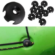 카야커 카누 10PC 카누 카약 플라스틱 데크 라인 가이드 홈 붙이 라운드 보트 아웃 피팅 세일링 리깅, 한개옵션0