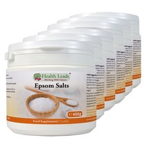 헬스리드 푸드 그레이드 엡솜솔트 Epsom Salts 400gx6 바스솔트 식용