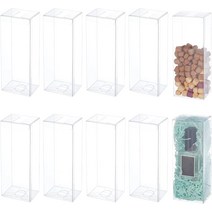 레몬케이크포장지 휘낭시에포장지 호두과자포장지 BENECREAT 20피스 6.1x6.1x1cm(2.4x2.4x0.4인치) 투명 PV, 05 6.9x2.6x2 Inch