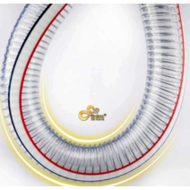 PVC 주름관 와이어 호스 엑셀관 엑셀 파이프 투명, 내경12mm두께3.5mm 1m기준