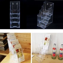 아크릴케이스 아크릴쇼케이스 POP아크릴 A6 카달로그 잡지 꽂이, 4단