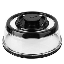 Universal Vacuum Airtight Food Sealer Vacuum Fresh Cover Tight Food Container Plate Platter Lid Blac, 1