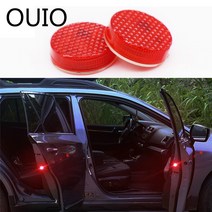 OUIO 2개 도어 스트로브 경고등 캐딜락 포르쉐 렉서스 인피니티 벤츠 W203 W204 W211 CLA GLA W176, 1세트