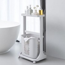 빨래바구니 빨래통 세탁바구니 빨래수거함 이동식 선반 바퀴달린, 단품