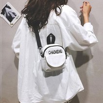 그린코코 미니 캐주얼 레터링 가방 (뱃지포함)