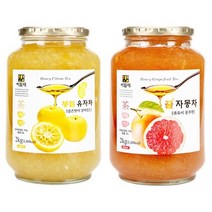 씨밀레 봉밀 유자차 2kg + 자몽차 2kg 유자청 오미자 생강 꿀 액상, 상세페이지 참조, 상세페이지 참조