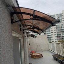 550X7900 지붕열차단 렉산자재 투명차양 유리캐노픽스 천막 조립식차양 계단캐노피, 블루, 블랙, 실버