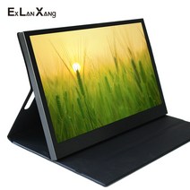 did모니터 전자메뉴판 13.3 인치 1920x1080 IPS FHD LCD 화면 HDMI USB 입력 얇은 게임용 휴대용 모니터, [01] Black, [02] AU 플매트 카펫 러그, 01 Black_02 AU 플러그