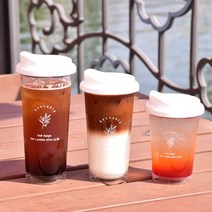 미플래닛 리프 리유저블 텀블러 콜드컵 [3size], 스마일빨대캡(옐로우), 591ml