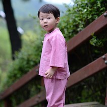 10346 7부 자수 아동 티바지 개량한복 생활한복 패션한복