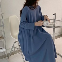 스위트플러스 임부복 링클프리 반전 플리츠 훌 원피스