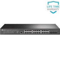 티피링크 TL-SG3428XPP-M2 Omada SDN 솔루션 10G SFP+ 포트 200Gbps POE+ 관리형 스위치 스위칭허브