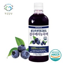 푸른들판 미국산 블루베리 농축액 원액 주스 100% 무설탕 해썹 인증 650gx1병, 선택완료, 단품없음