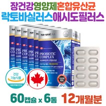 바이오틱스 100억 마리 캡슐 유산균 애시도필러스 락토바실러스 람노서스 플란타룸 혼합 ALUALU 룽검