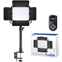 알파믹 촬영용 LED 조명 + 클램프 스탠드, PL600B, 1세트