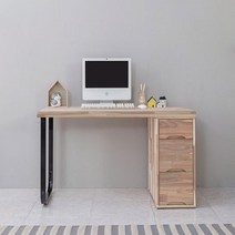 1000 원목 철제다리 원룸 서재 심플 책상 컴퓨터다이 프린터선반 PC 노트북