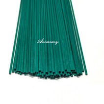 인센스 스틱 1000 개 22cm x 3mm 거무스름한 녹색 섬유 라탄 에센셜 오일 리드 디퓨저 공기 청정제용 교체 리필 거무스름한, 01 1000psc