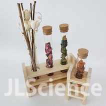 [JLS] 30mm시험관 목재시험관대 1구 3구, E. 시험관대-3구