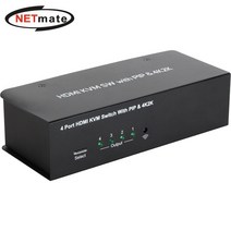 [next7102kvm] HDMI KVM 4:1 스위치(USB/리모컨/PIP/케이블 포함) 넷매이트NM-HK04P